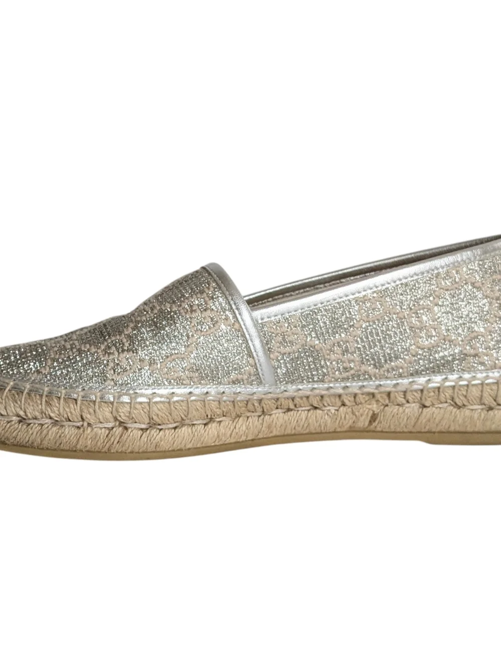 Gucci Gg Signature Heritage Logo Espadrilles Size 39